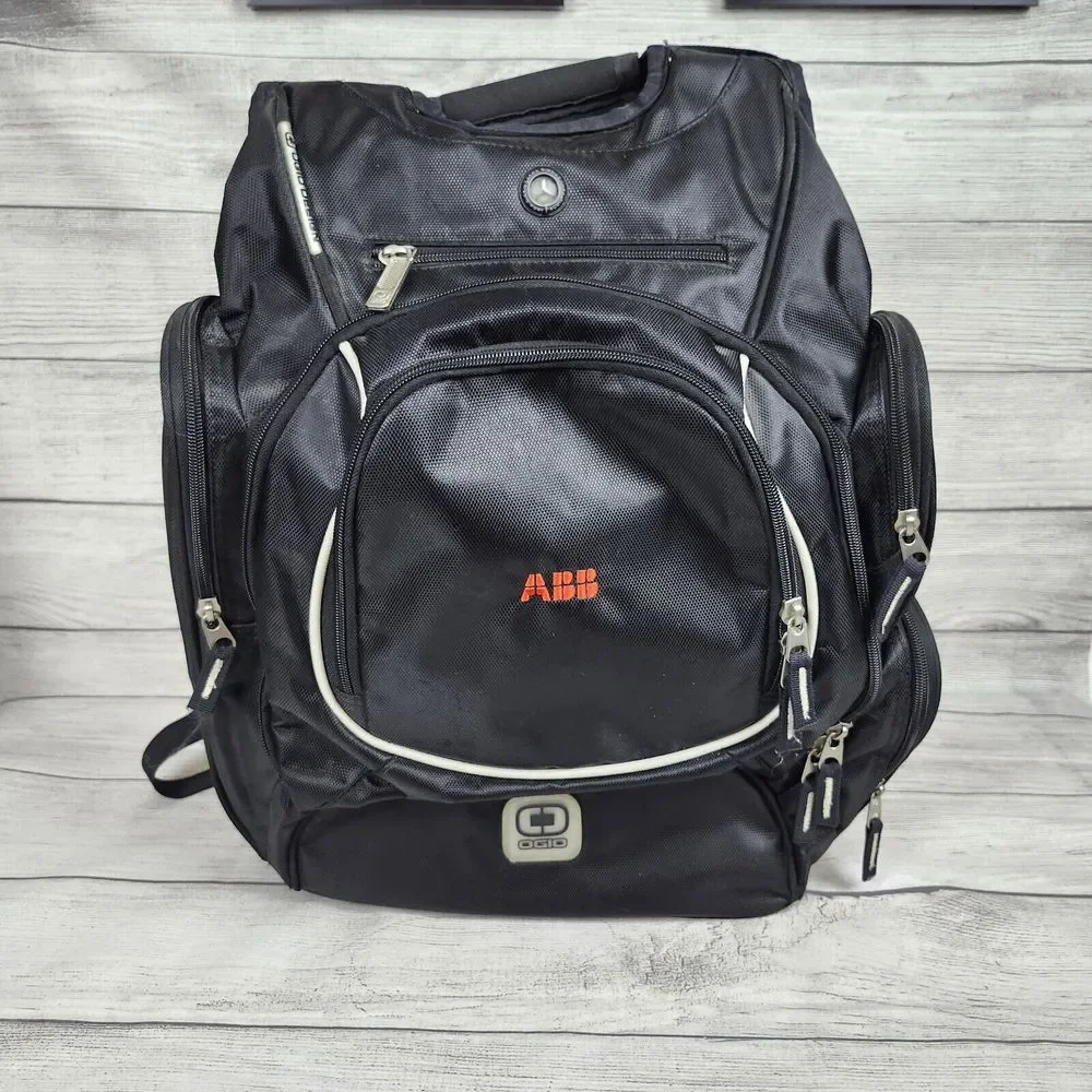 OGIO Bounty Hunter Ruck 20 Laptop Backpack Audio & Lots Pockets Black ABB Logo